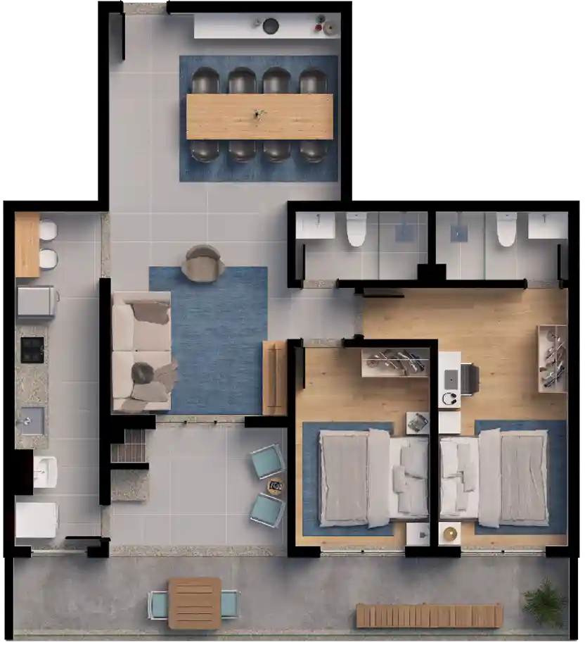 Planta Apartamento 104