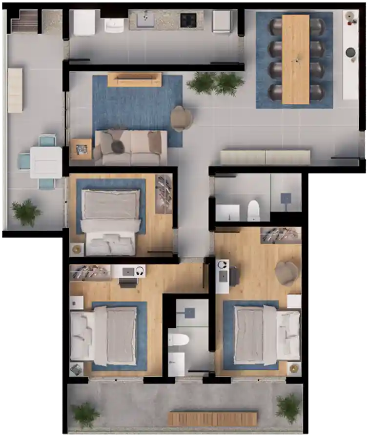 Planta Apartamento 105