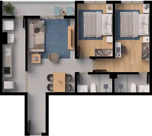 Planta Apartamento 201-301
